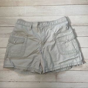 Gloria Vanderbilt/Cargo shorts/tan/size 10